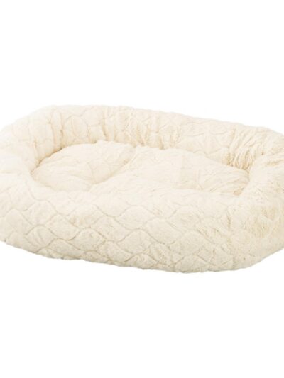 Ethical Pet Sleep Zone Diamond Cut Lounger 27" Cream