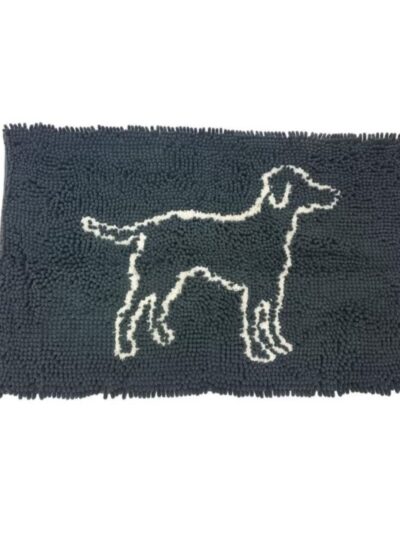 Spot 31â€ x 20â€ Gray Clean Paws Micro-fiber Mat