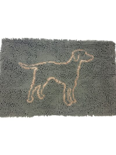 Spot 35â€ x 24â€ Sage Clean Paws Micro-fiber Mat