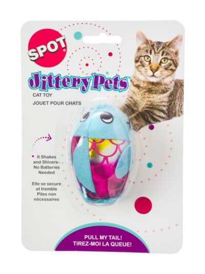 Spot Plush Jittery Fish Cat Toy Assorted, 1ea/3 in
