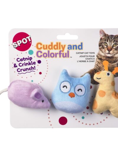 Spot Cuddly & Colorful Cat Toys 3 Pack