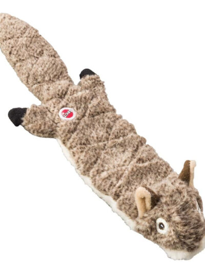 Skinneeez Extreme Quilted Dog Toy Squirrel Gray 1ea/14 in