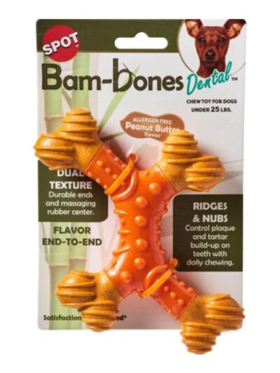 Spot 6" X-bone Bam-bones DentalPeanut Butter Flavor