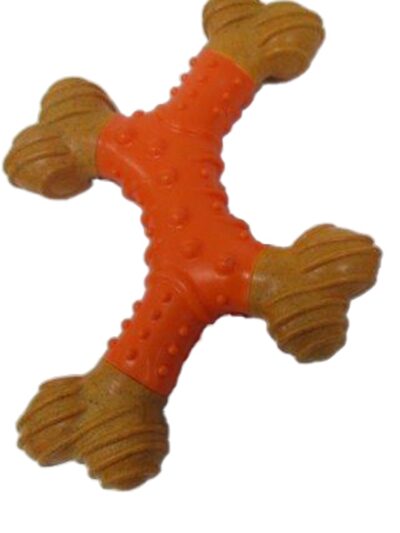 Ethical Pet Bambone Dental X-Bone 8In. Peanut Butter