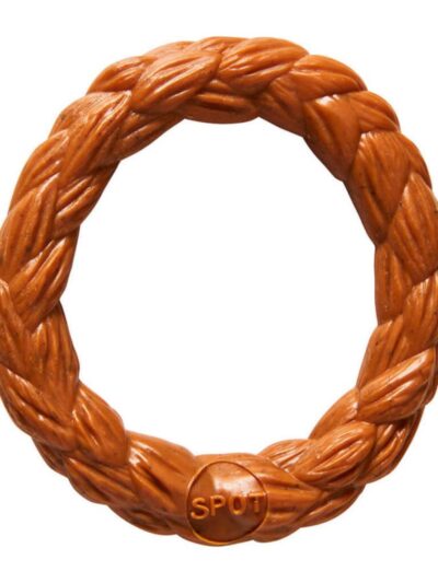 Bam-Bone Braid Ring Dog Toy Hickory, 1ea/5 in