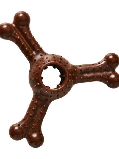 Bam-Bone Plus Triple Chew Dog Toy Bison, 1ea/7 in