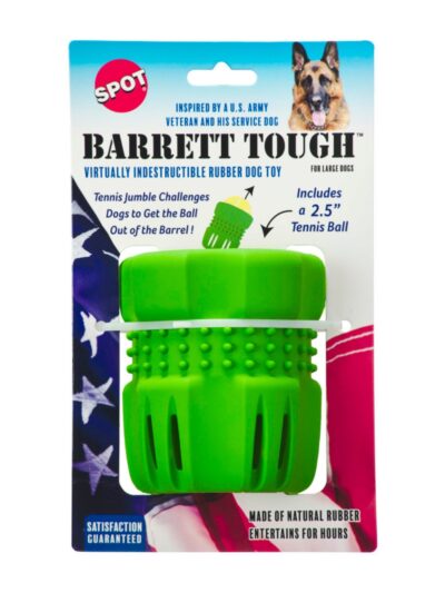 Spot Barrett Tough Tennis Jumble Dog Toy Green, Green, 1ea/LG