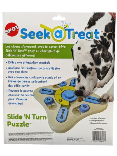 Spot SeekATreat Slide'n Turn Puzzle Dog Toy 1ea/One Size
