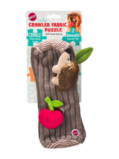 Spot Crinkler Fabric Puzzle Dog Toy Assorted, 1ea/11 in