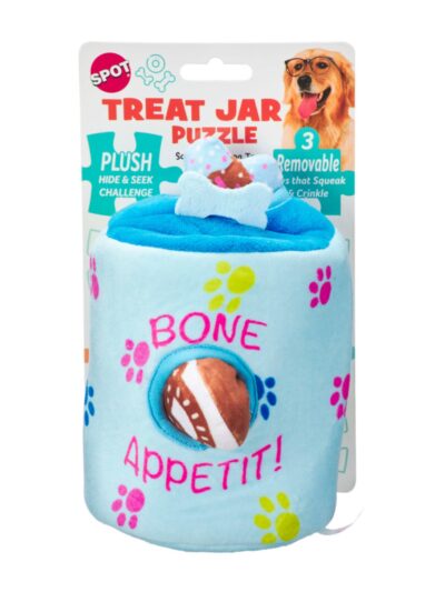 Spot Treat Jar Puzzle Dog Toy 1ea/8 in
