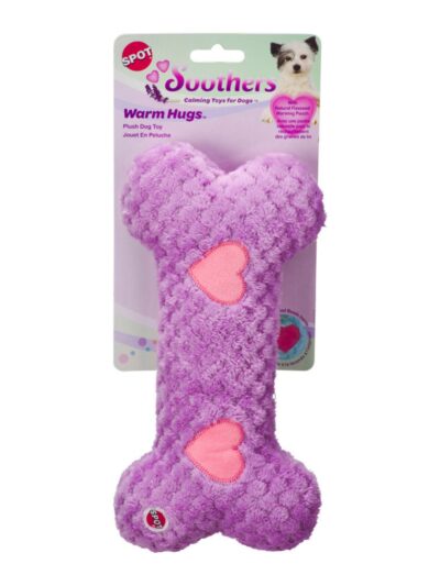 Spot Soothers Warm Hug Bone Dog Toy Assorted, 1ea/12 in