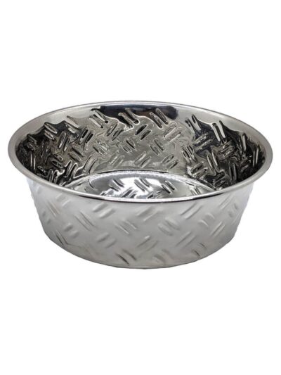Spot CrissCross Stainless Steel NoSkid Dog Bowl 1ea/32 oz