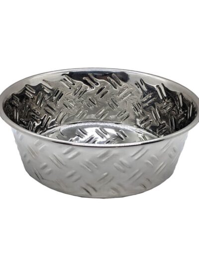 Spot CrissCross Stainless Steel NoSkid Dog Bowl 1ea/64 oz