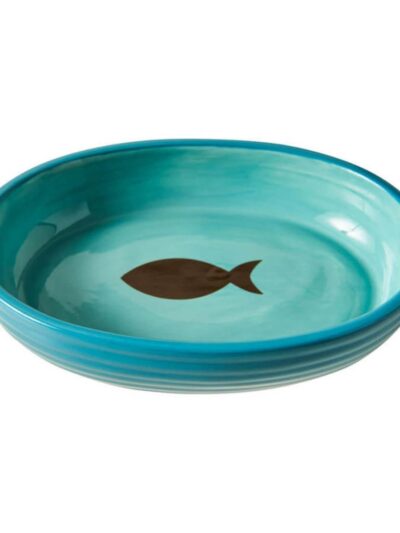 Spot Elegance Cat Bowl Aqua, 1ea/6 in