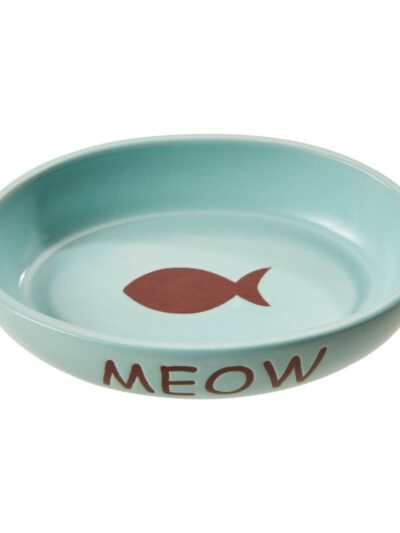 Spot Portofino Oval Cat Dish Sky Blue, 1ea/6 in