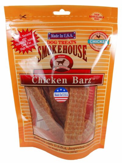 Smokehouse USA Made Chicken Barz Dog Treat 1ea/8 oz