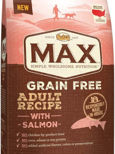 Nutro Max Adult Grain Free Recipe With Salmon Dry Dog Food 4 Pounds