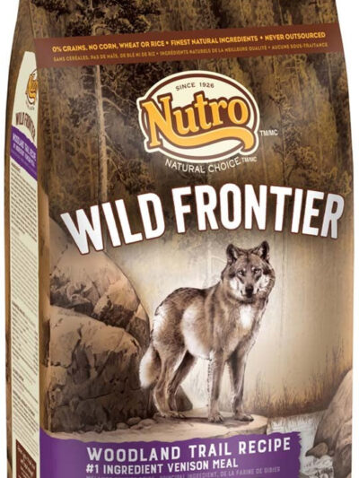 Nutro Wild Frontier Adult Woodland Trail Recipe Grain Free Venison Meal Dry Dog Food 4 Pounds