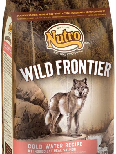 Nutro Wild Frontier Adult Cold Water Recipe Grain Free Salmon Dry Dog Food 4 Pounds
