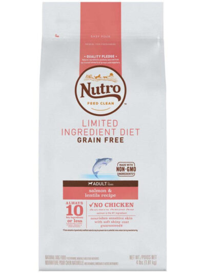 Nutro Products Limited Ingredient Diet Adult Dry Dog Food Salmon & Lentils 1ea/4 lb