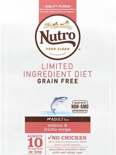 Nutro Products Limited Ingredient Diet Adult Dry Dog Food Salmon & Lentils 1ea/22 lb