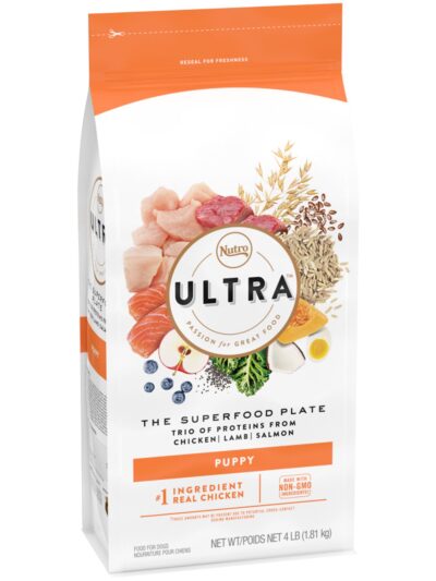 Nutro Products Ultra High Protein Puppy Dry Dog Food Chicken, Lamb & Salmon 4lb