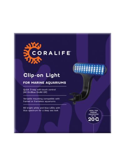 Coralife Clip-On Marine Aquarium LED Light Fixture 1ea