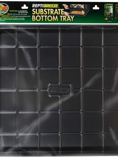 Zoo Med ReptiBreeze Substrate Bottom Tray Black, 1ea/24 In X 24 in