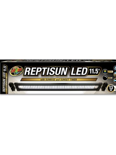Zoo Med Reptisun LED w/Sunrise  Sunset Timer Terrarium Hood 1ea/11.5 in, 13 W