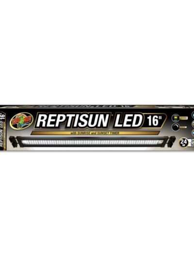 Zoo Med Reptisun LED w/Sunrise  Sunset Timer Terrarium Hood 1ea/16 in, 24 W