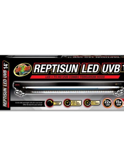 Zoo Med Reptisun LED UVB Combo Terrarium Hood 1ea/14in.