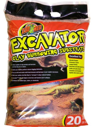 Zoo Med Excavator Clay Burrowing Substrate Brown, 1ea/20 lb