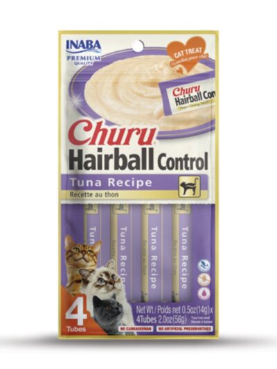 Inaba Churu Hairball Control  2oz. Tuna (4 -count)