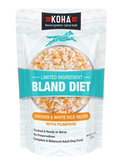 Koha Dog Bland Diet Chicken Rice 12.5oz. (Case of 6)