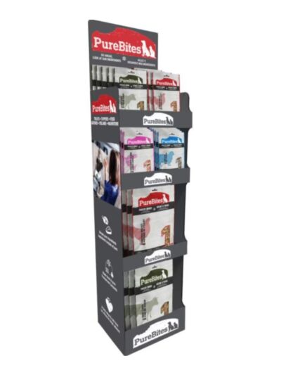 Purebites Mixed Dog Treat Floorstand 28 Pc
