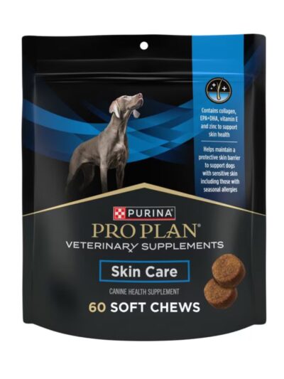 Purina Pro Plan Veterinary Diets Skin Care Soft Chew Supplement for Dogs, 60 count