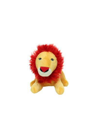 Mighty Jr Safari Lion Durable Dog Toy Brown 1ea/9.5 in