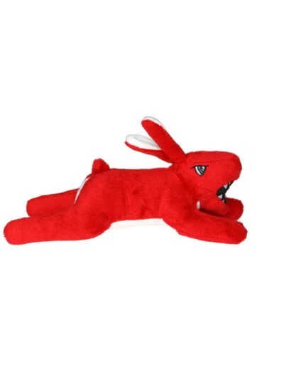 Mighty Jr Angry Animals Rabbit Durable Dog Toy Red 1ea/8 in