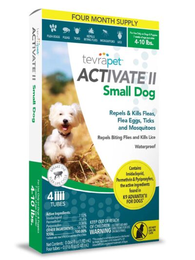 Vetality Activate II Flea & Tick For Dogs 1ea/0.064 fl oz, 4 ct