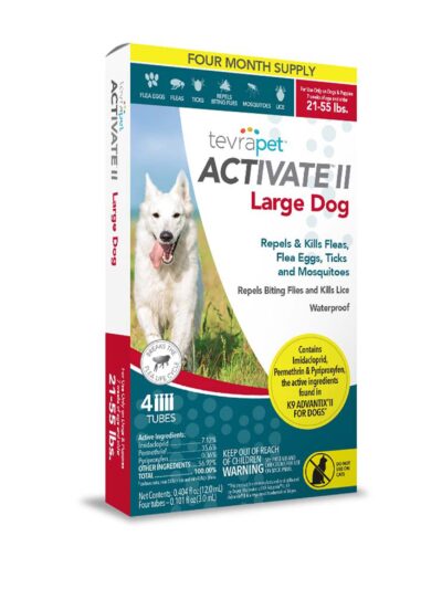 Vetality Activate II Flea & Tick For Dogs 1ea/0.404 fl oz, 4 ct