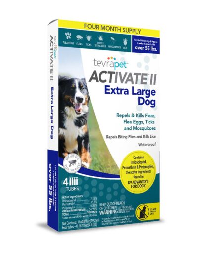 Vetality Activate II Flea & Tick For Dogs 1ea/0.648 fl oz, 4 ct