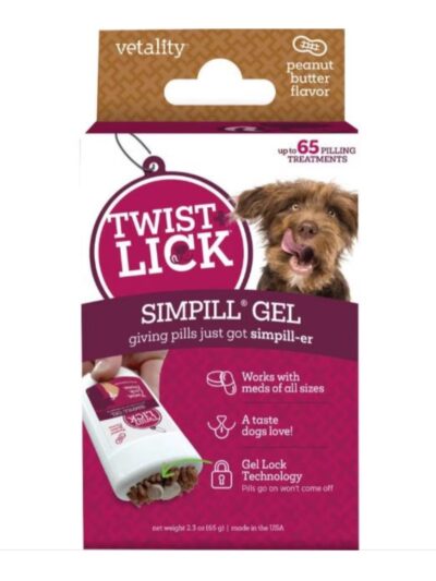 Vetality Twist & Lick Simpill Peanut Butter 2.3oz.