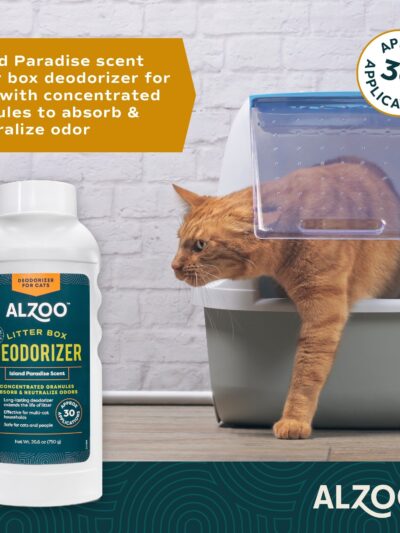 Alzoo Mineral-Based Litter Deodorizer Island Paradise 26.6oz.
