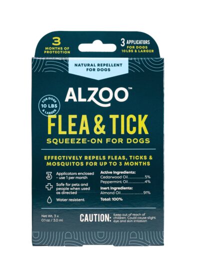Alzoo Plant-Based Flea & Tick Squeeze-On Dog