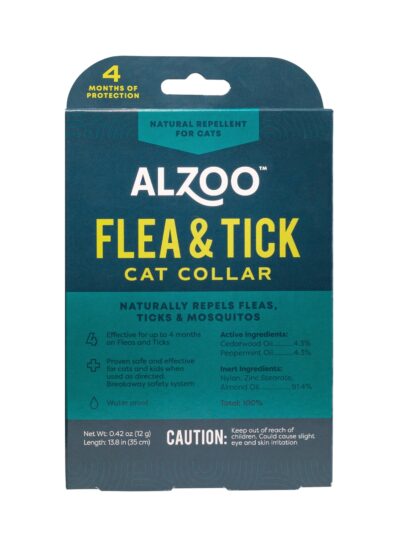Alzoo Plant Based Flea & Tick Collar Cat 13.8in.