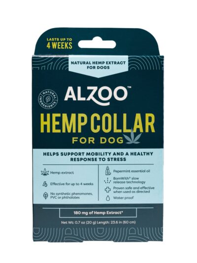 Alzoo Plant-Based Hemp Premium Collar For Dogs 23.6In.