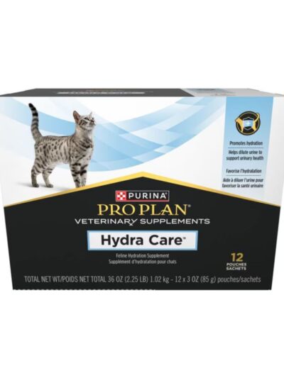 Purina Pro Plan Veterinary Diets Hydra Care Liver Flavored Liquid Supplement for Cats, 3-oz pouch, case of 12