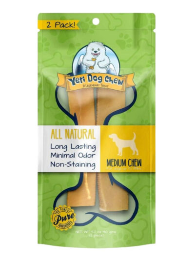 Yeti Dog 2Pk Medium Chews 5oz./40 Yak Milk / Cow Milk