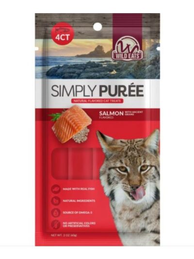 Wild Eats Cat Puree Treats Salmon 4 Pk