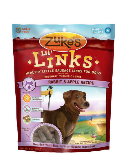 Zukes Dog Lil Links Rabbit 6oz.